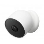 Google - Nest Cam Indoor/Outdoor Wire Free Security Camera - Snow