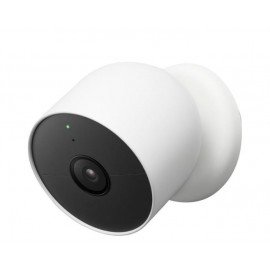 Google - Nest Cam Indoor/Outdoor Wire Free Security Camera - Snow