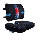 Seat Cushion & Lumbar Support Pillow for Office Chair