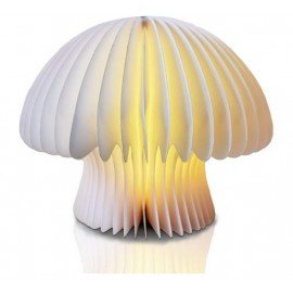 Mushroom lamp (Bamboo) Wooden Folding Book lamp