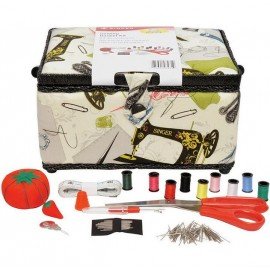 Singer Sewing Basket 5.5"x10.5"x5.5"-Neutral Notions 