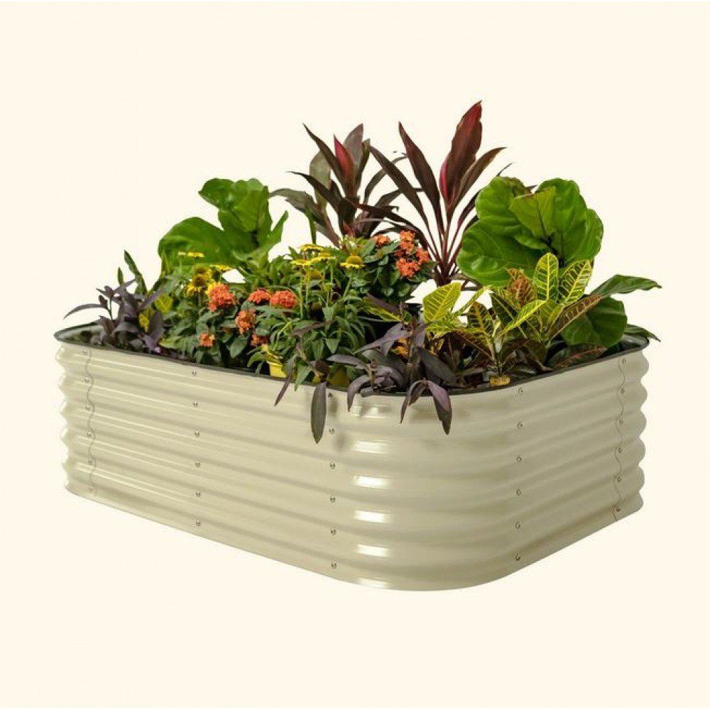 17" Tall 6 In 1 Modular Metal Raised Garden Bed Kit 