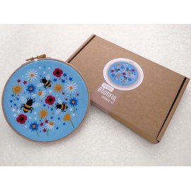 Bees and Wildflowers' Embroidery Kit