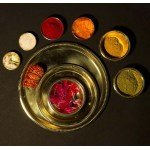 Traditional Brass Pooja Thali (Set of 9)