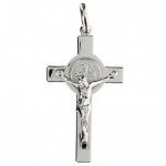 Saint Benedict Cross Pendant Sterling Silver