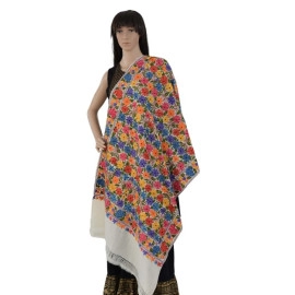  Ari Embroidered Jama Wool Stole 