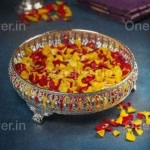 Peacock Designed Silver Tray GT 18 12 Inches