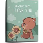 Reasons Why I Love You, Illustrated Fill-in-The-Blank Book Journal