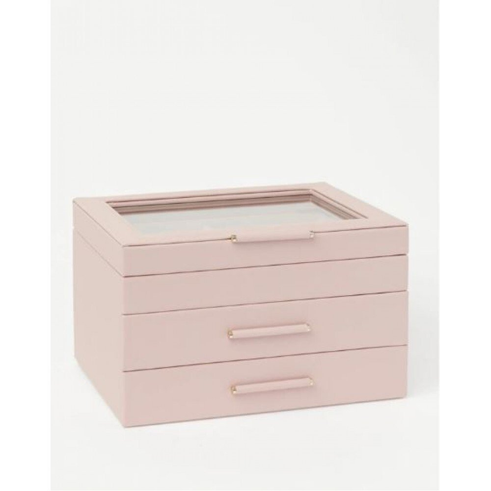 Design Studio Large Wrapped Blush Jewellery Box