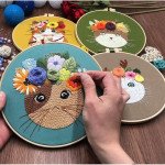 Animal Embroidery Kit for Beginners 