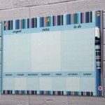 Dry Erase Board Big - Blue Stripe Handy Planner 
