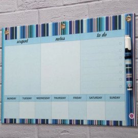 Dry Erase Board Big - Blue Stripe Handy Planner 