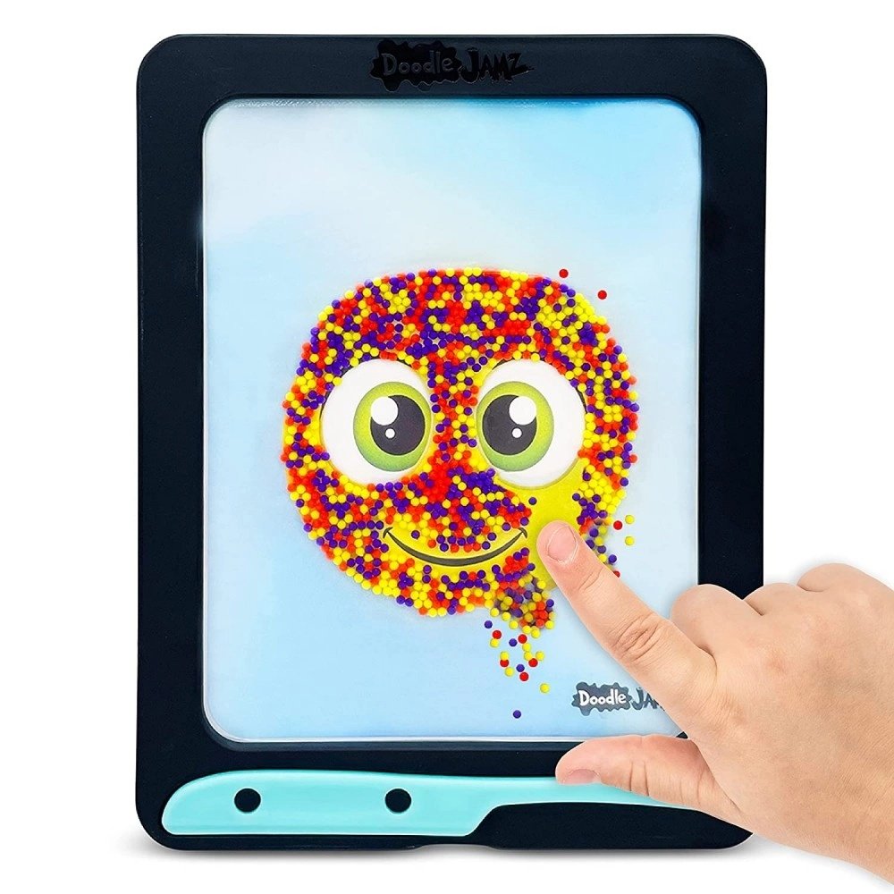 DoodleJamz JellyPics — Squishy Drawing Pads Filled with Non-Toxic Sensory Beads and Gel
