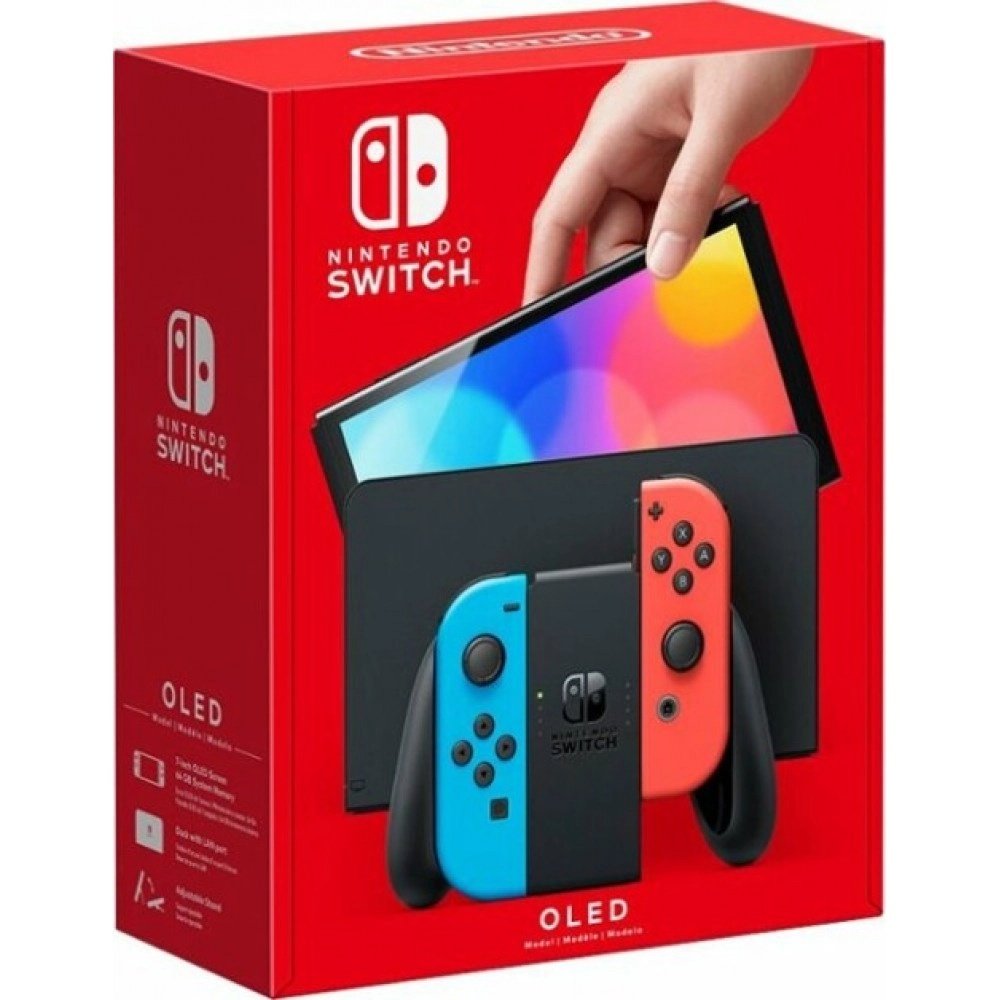 Nintendo Switch OLED Model Neon Red & Neon Blue Joy-Con