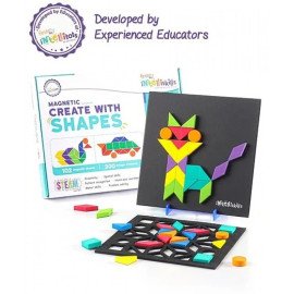 Intelliskills STEAM Series Magnetic Create with Shapes - 300+ Patterns