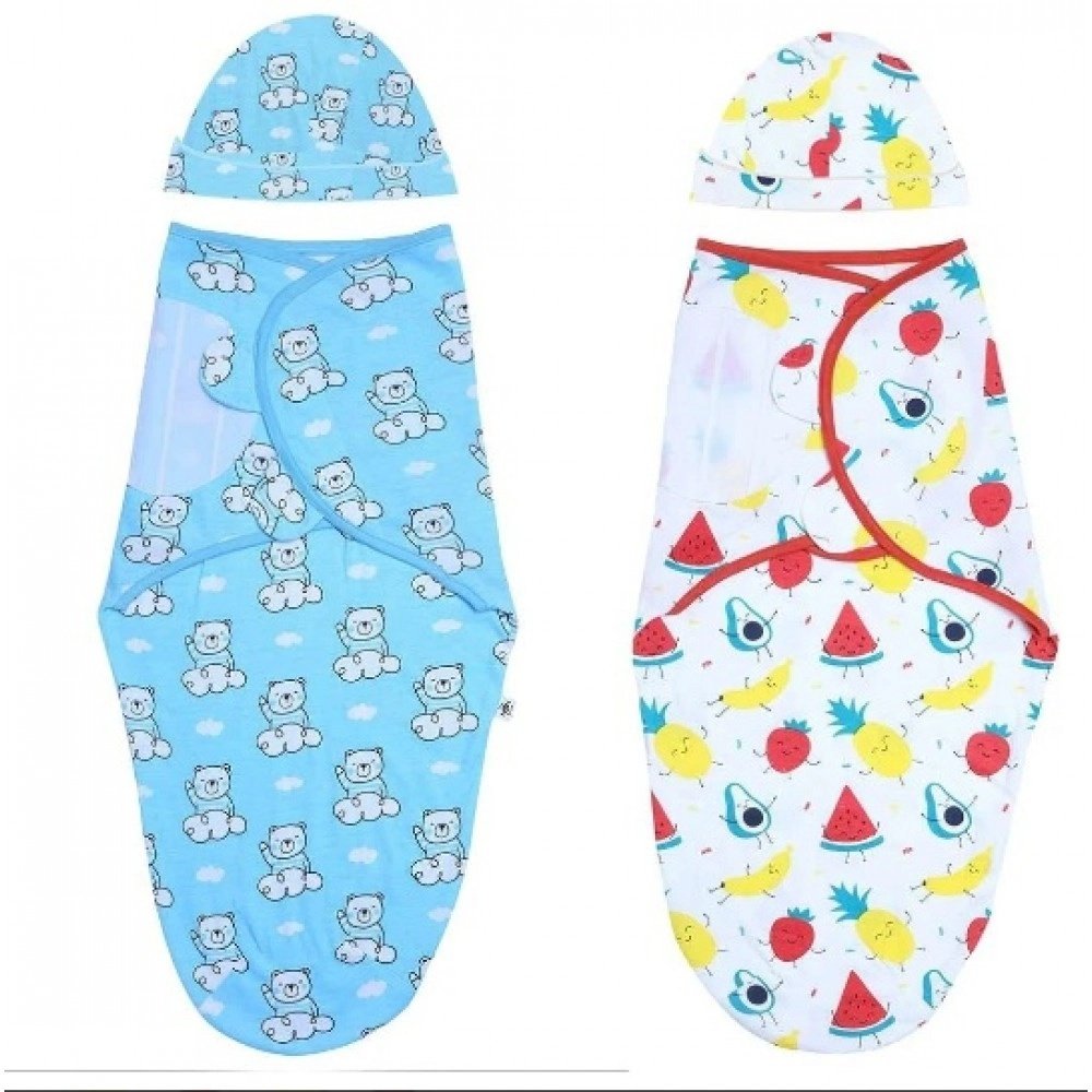 Baby Swaddle Combo - Hello Bear & Fruity Cutie