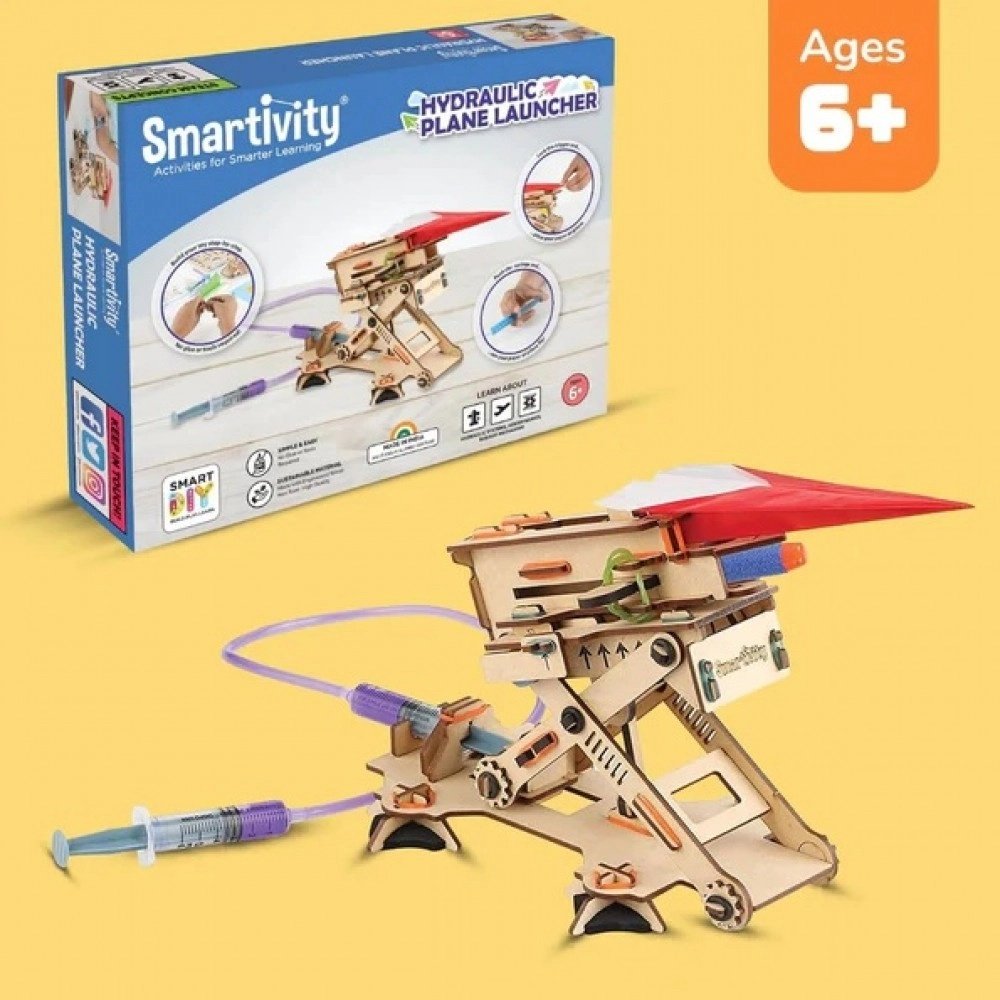 Hydraulic Plane Launcher | Build-It-Yourself STEAM Toy | 6-10 Years | Learning Activities Inside