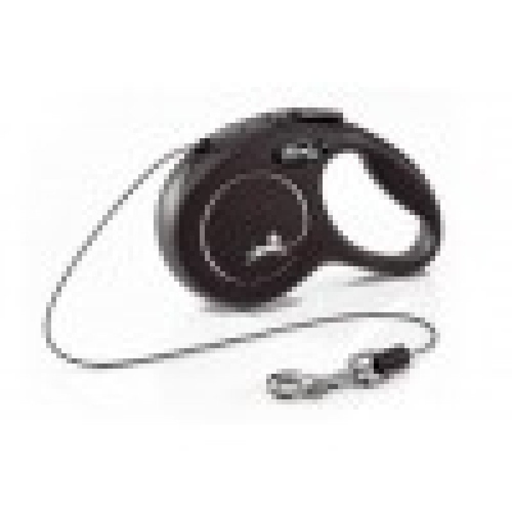 Flexi Classic Retractable Cord Leash for Cats & Small Dogs – Black