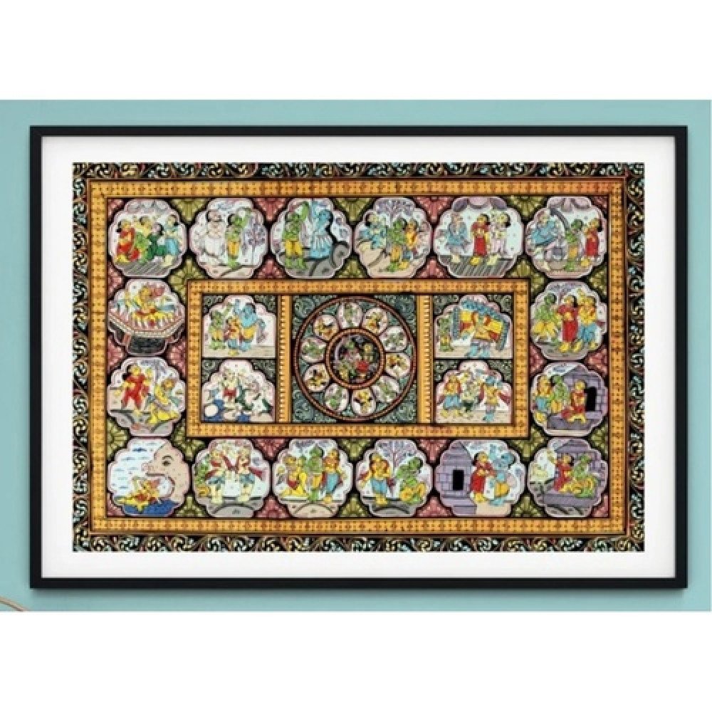 The Legend of Ramayana Pattachitra Art Painting for Home Wall Art Decor