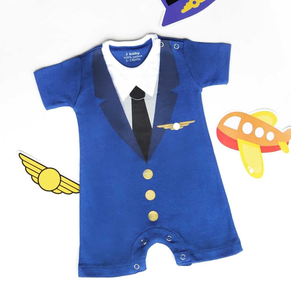 J-Baby Romper Pilot 0-3 months