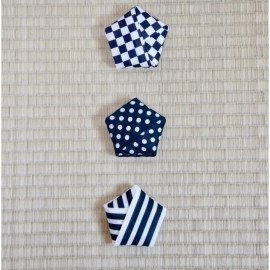 Design Cotton Koshi Himo Kimono Tie - Check, Stripe, Polka Dot