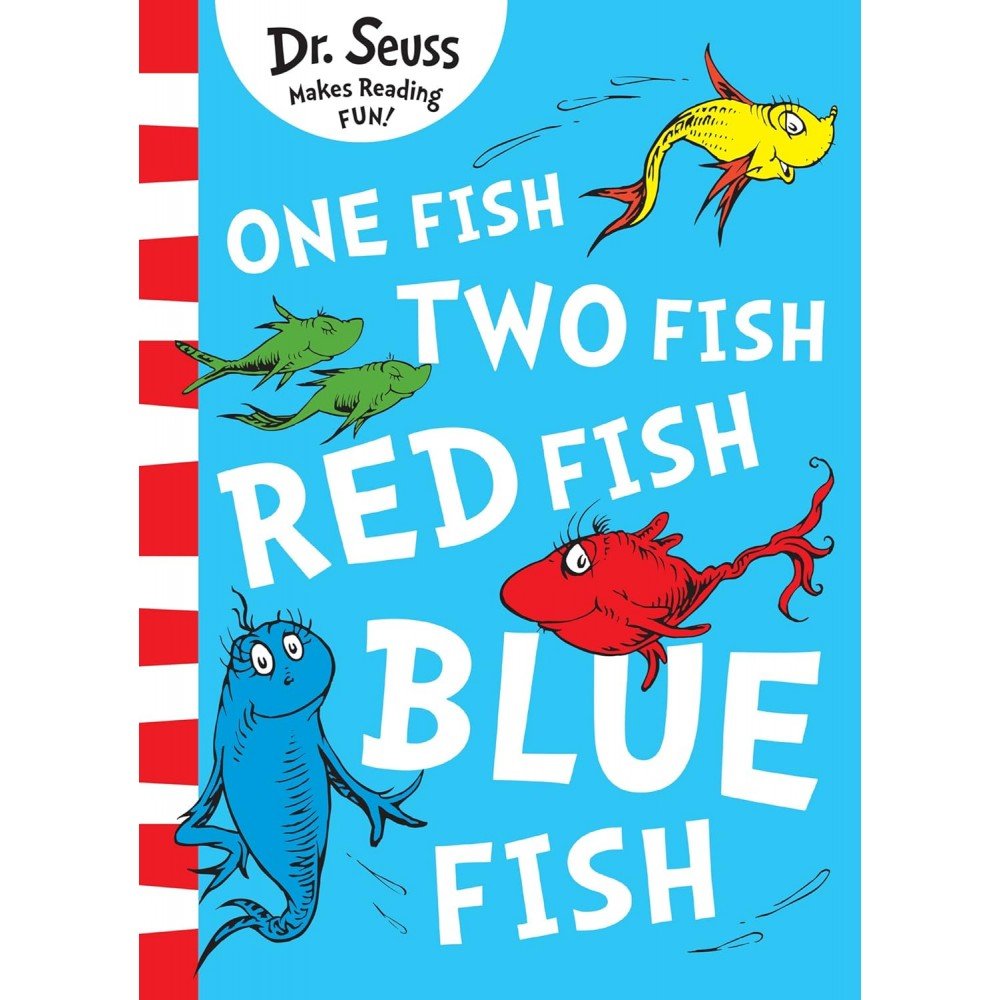 One Fish, Two Fish, Red Fish, Blue Fish Paperback Picture Book