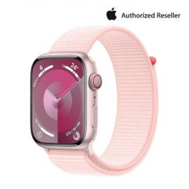 Apple Watch 9 Cellular 45mm Pink Aluminum Case Light Pink Sports Loop MRMM3KH/A