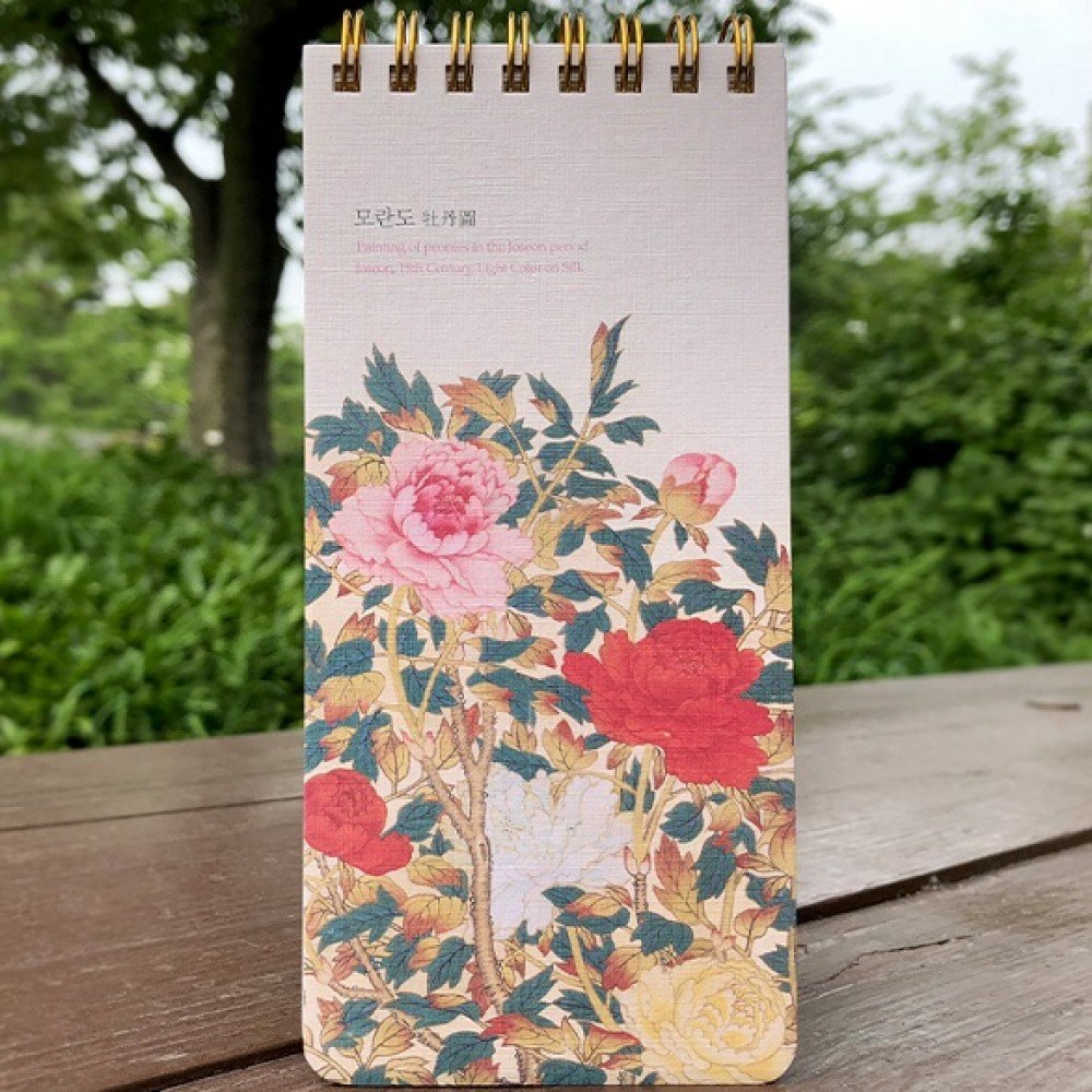 [NMK] Spiral Note Pad – Peonies