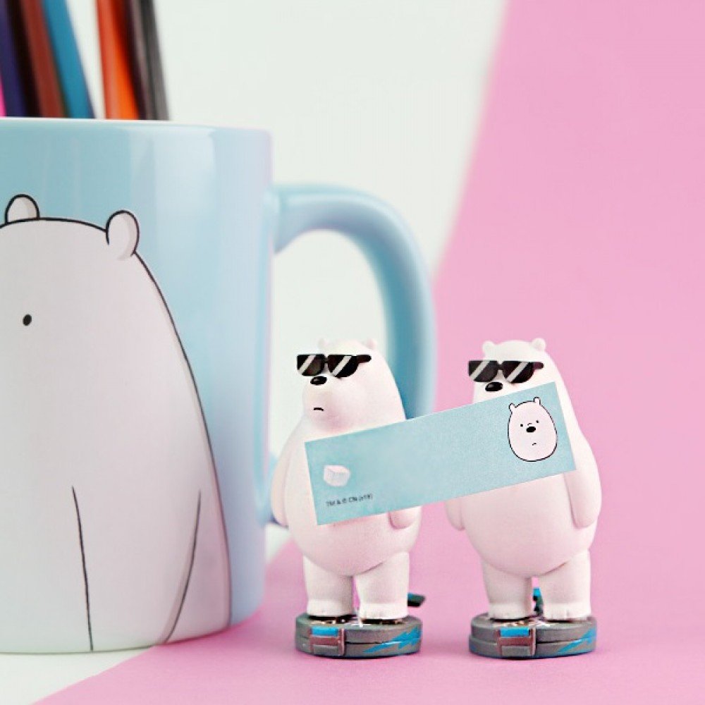 [We Bare Bears] Desktop Figure – Ice Bear (Memo Holder)