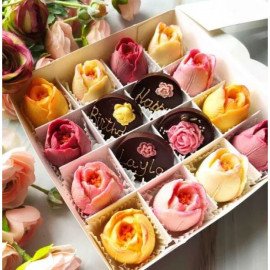 Exclusive Chocolate Tulips, Personalised Flowers Gift