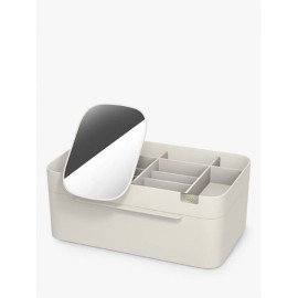Joseph Joseph Viva Large Cosmetic Organiser with Removable Mirror, Shell