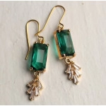 Art Deco Emerald Earrings