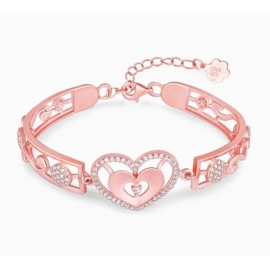 Anushka Sharma Rose Gold Dreamy Love Heart Bracelet
