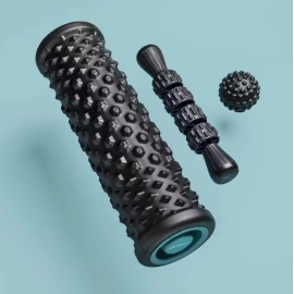 Massage Kit: Massage roller, ball and stick