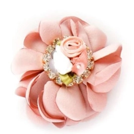 Satin Flower Hair Clip For Dogs