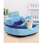 Babyhug Kids Penguin Shaped Sofa Chair - Blue