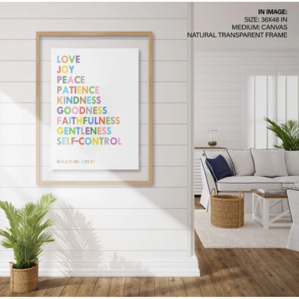 Inspirational Quotes, Bible Verse Wall Décor, Christian Scripture, Nursery Décor, Kids Room, Wall Art, Colorful Words, Galatians, Wall art