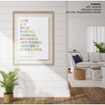 Inspirational Quotes, Bible Verse Wall Décor, Christian Scripture, Nursery Décor, Kids Room, Wall Art, Colorful Words, Galatians, Wall art