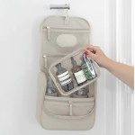 Hanging Travel Washbag Large - Oatmeal