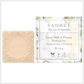 Sadhev Goat Milk & Jojoba Butter Bathing Bar – 125gms