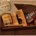 Men's Grooming Kit | Beige Neem Wood | Set of 6