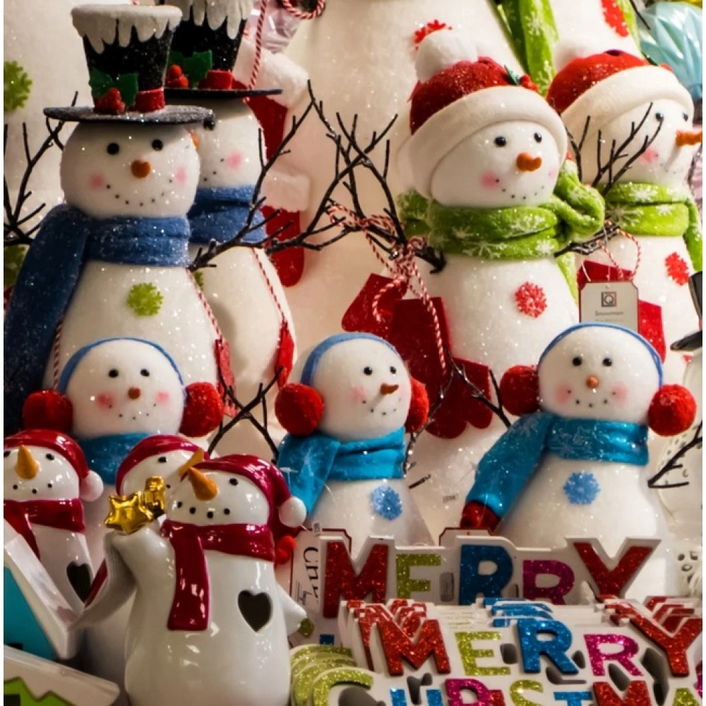 Smiling Snowmen (51 Piece Mini Christmas Wooden Jigsaw Puzzle)